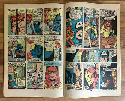 🔑 THE AVENGERS #144 [MARVEL COMICS] *HELLYCAT DEBUTS* 1976