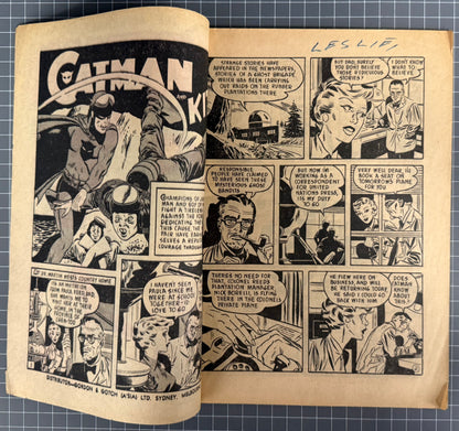 ADVENTURES OF CATMAN #18 [TRICHO] AUSTRALIAN *SCARCE* PRE-DECIMAL COMIC 1962