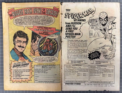THE AMAZING SPIDER-MAN #153 [MARVEL COMICS] *JOHN ROMITA COVER* 1976 GD-