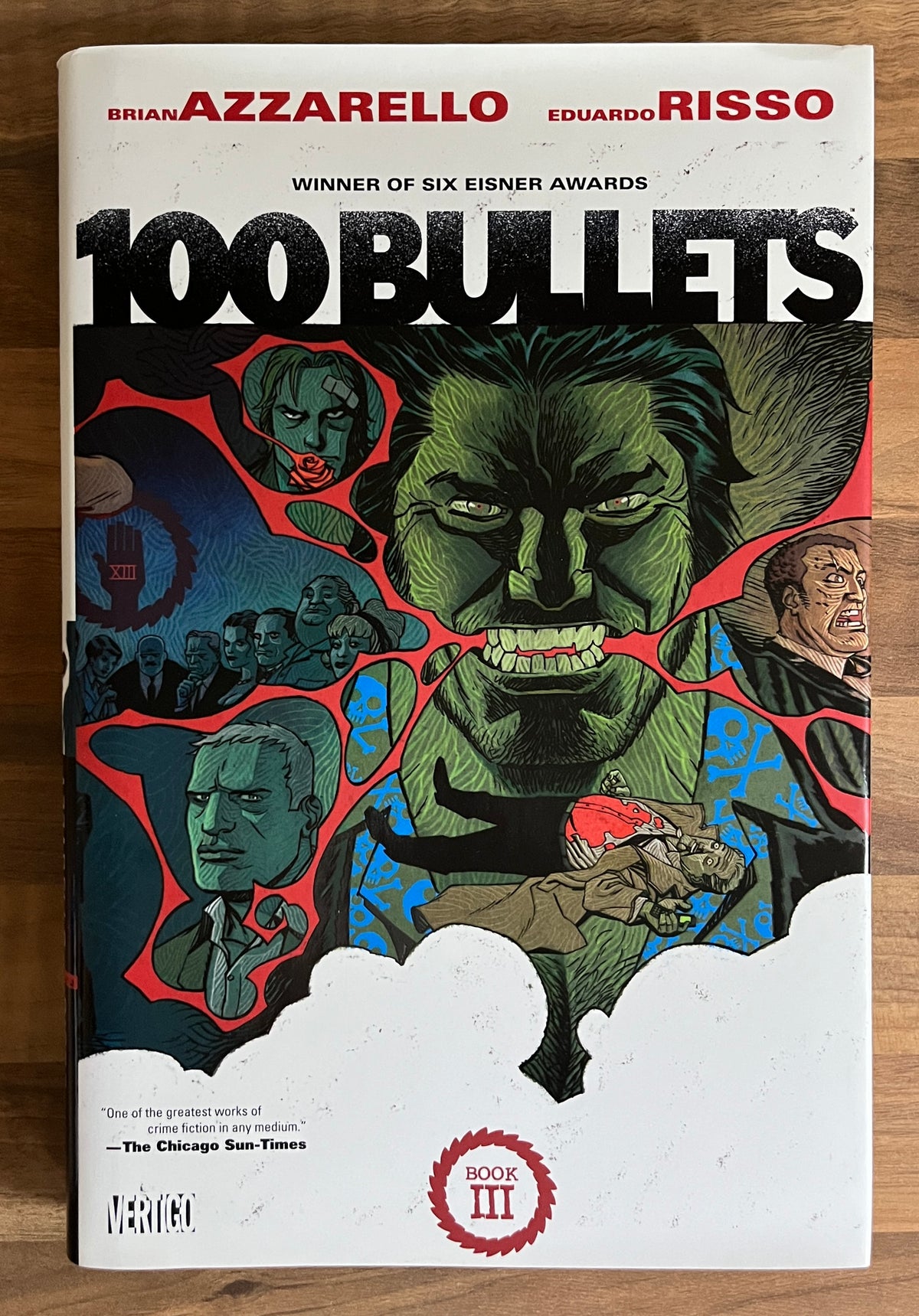 100 Bullets Book III - Azzarello, Risso HC/DJ Deluxe Edition 3, 2012 1st Print Vertigo