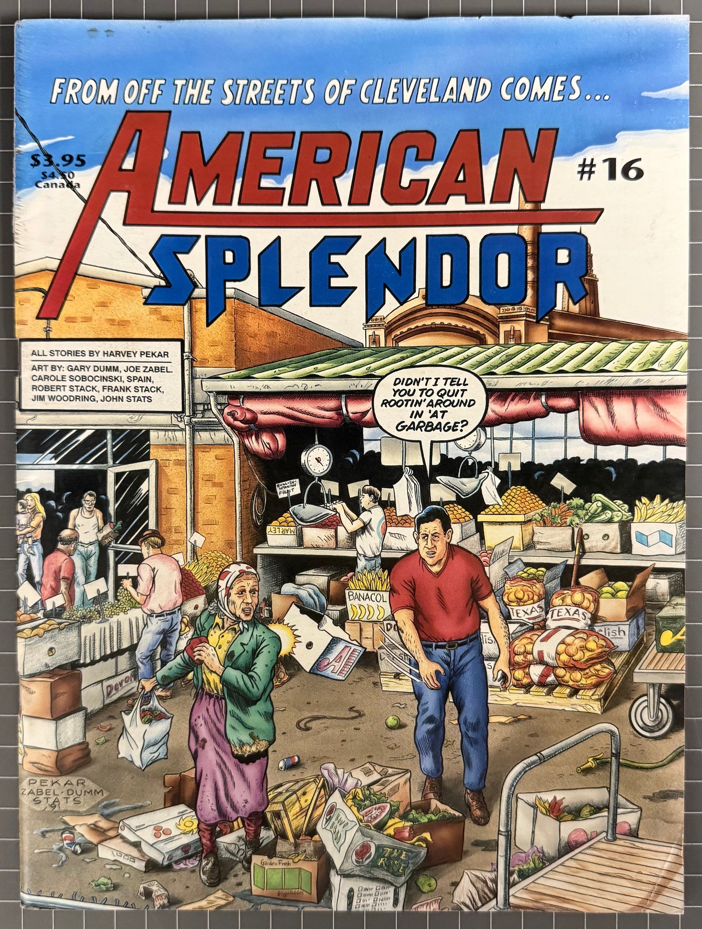 AMERICAN SPLENDOR #16 [HARVEY PEKAR] MAGAZINE COMIC 1991 FN