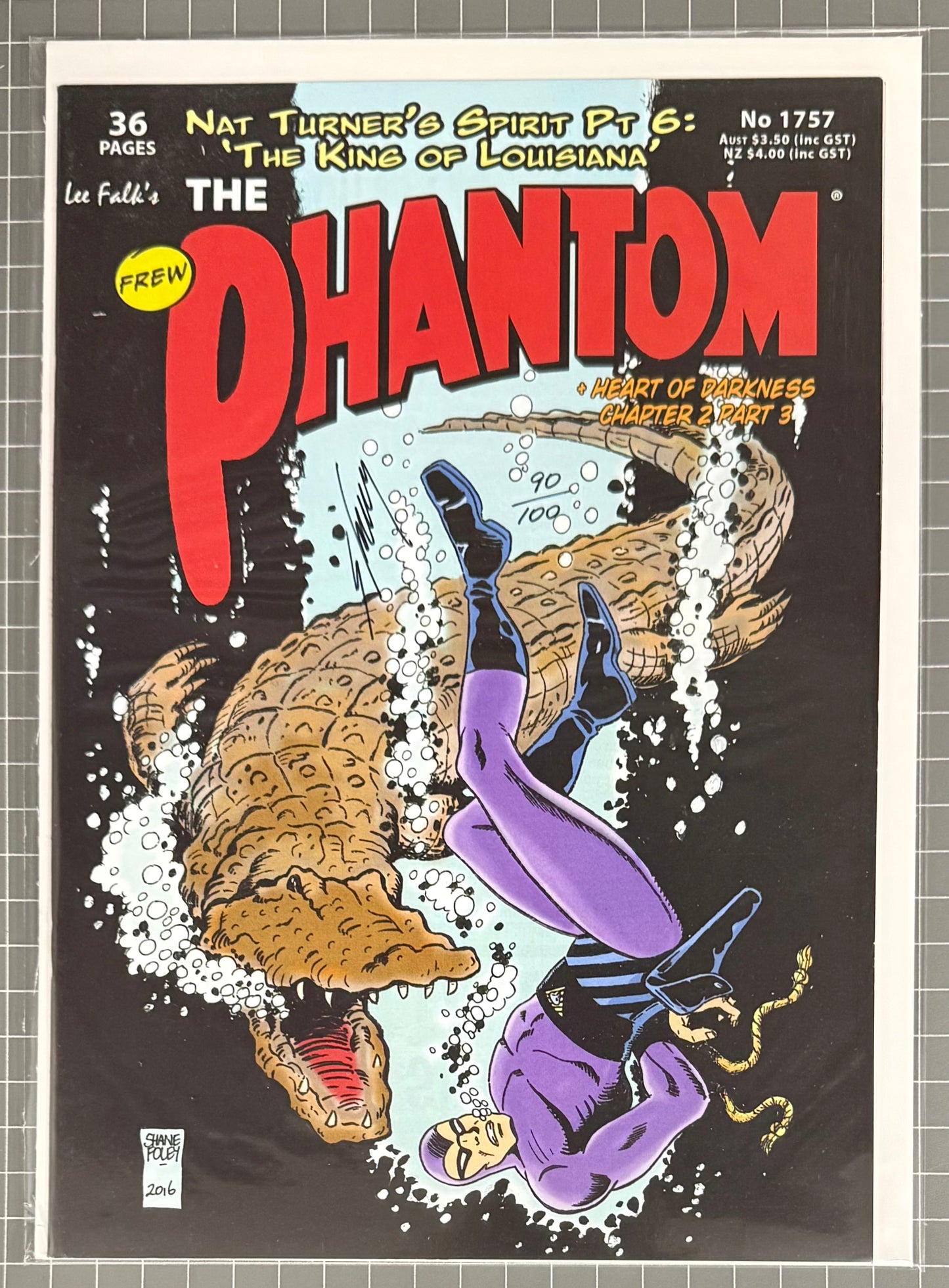 THE PHANTOM #1757 [FREW] ***SIGNED & LIMITED*** AUSTRALIAN COMIC 2016 NM