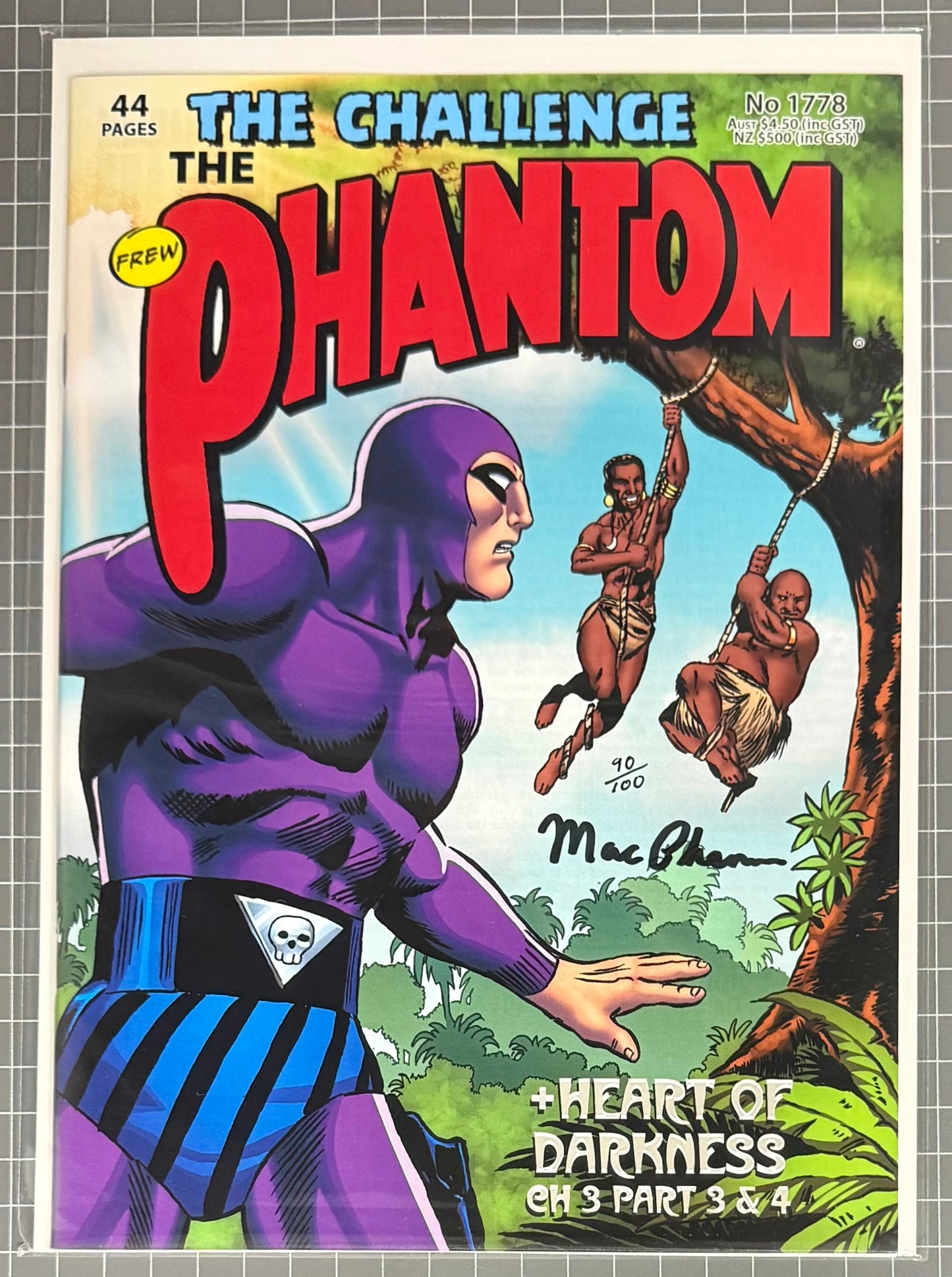 THE PHANTOM #1778 [FREW] ***SIGNED & LIMITED*** AUSTRALIAN COMIC 2017 NM