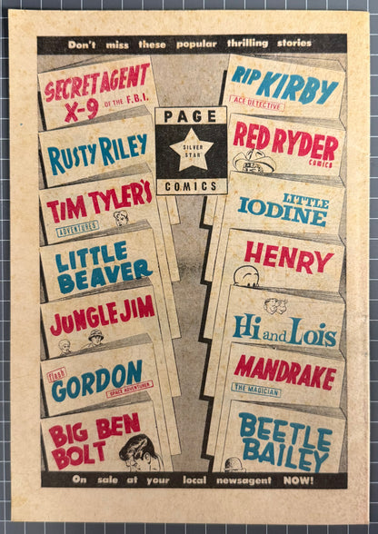 ADVENTURES OF CATMAN #16 [PAGE PUBLICATIONS] AUSTRALIAN PRE-DECIMAL COMIC 1966
