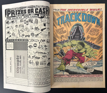 🔑 THE INCREDIBLE HULK #163 [MARVEL COMICS] DIRECT *1ST APP. GREMLIN* 1973 VG/FN