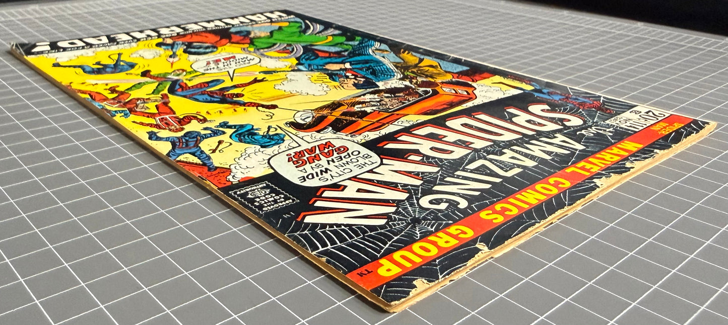 🔑 THE AMAZING SPIDER-MAN #114 [MARVEL COMICS] *1ST COVER HAMMERHEAD* 1972 VG-