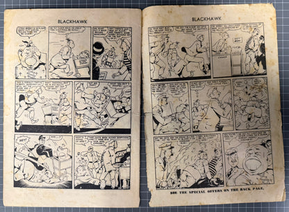 BLACKHAWK COMIC #94 [YOUNG'S MERCHANDISING] AUSTRALIAN COMIC PRE-DECIMAL 1956