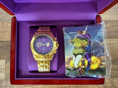 THE PHANTOM WATCH 75TH ANNIVERSARY DELUXE EDITION + 7 TRADING CARDS *LIMITED ED*