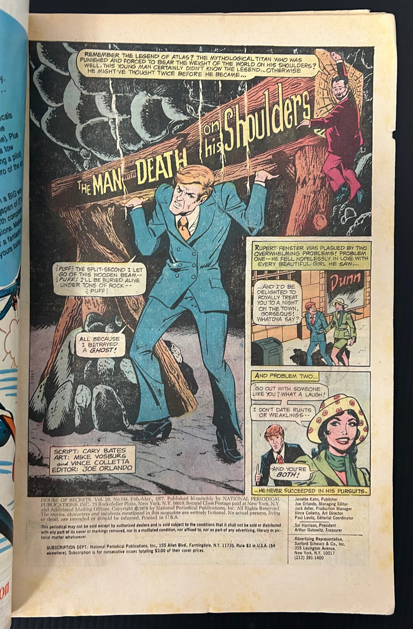 HOUSE OF SECRETS #144 [DC] COMIC 1977 VG-