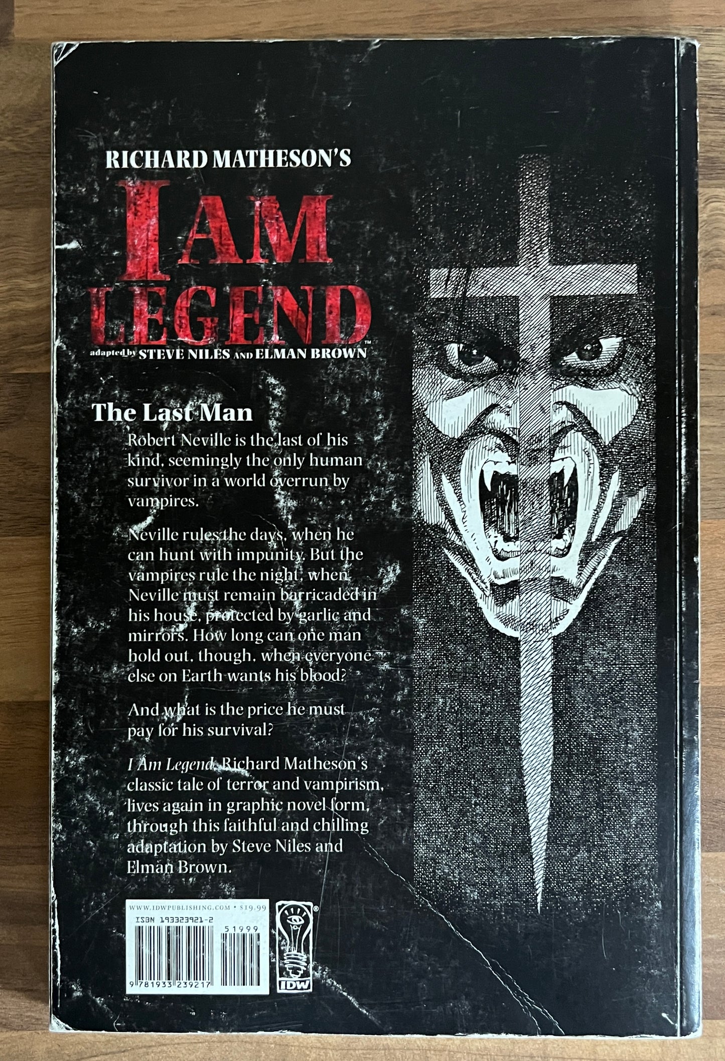 Richard Matheson's I Am Legend (Graphic Novel) 2005, 1st Print, IDW Publishing