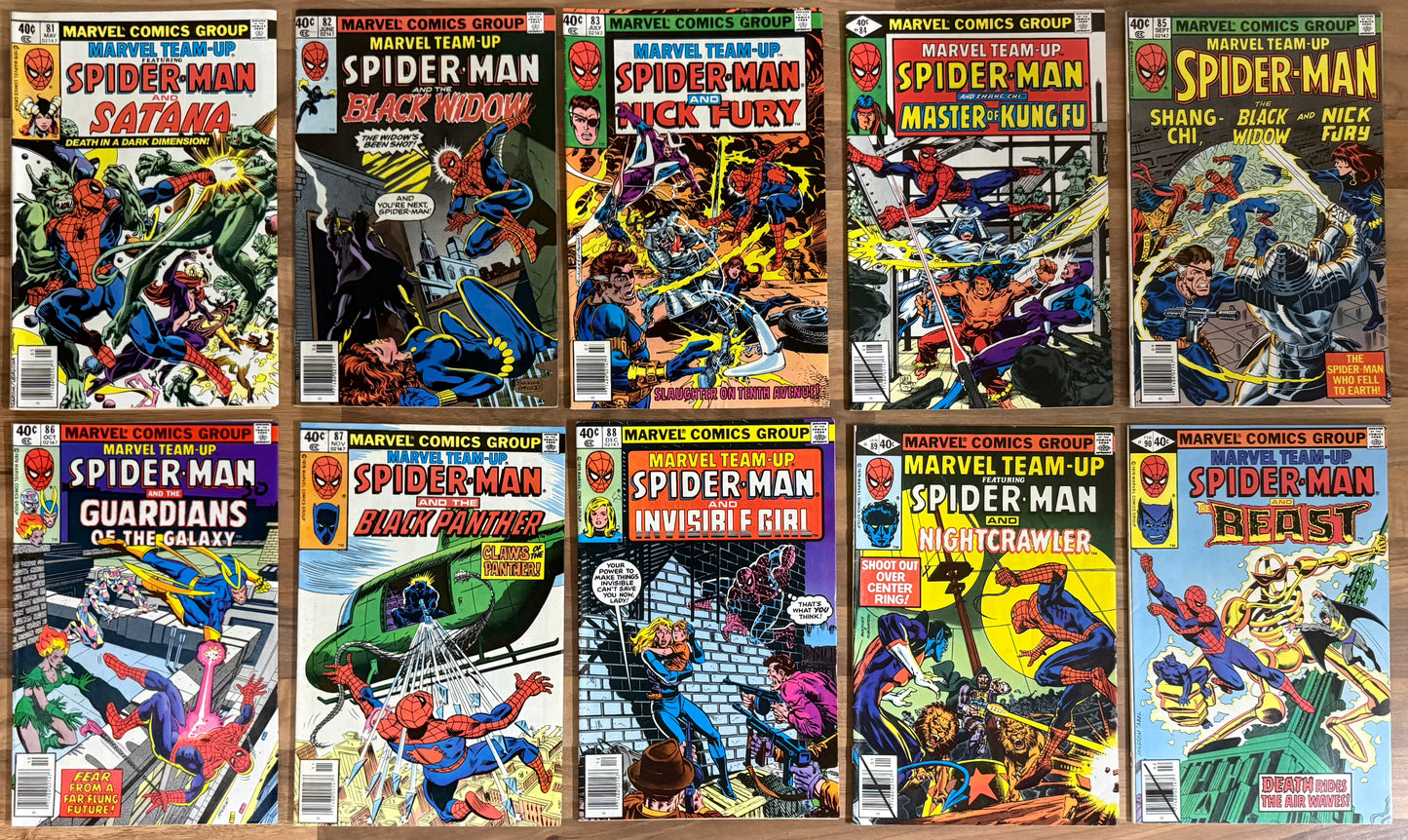 🔑 MARVEL TEAM-UP #1-150 + ANNUALS #1-7 COMPLETE SERIES 1972