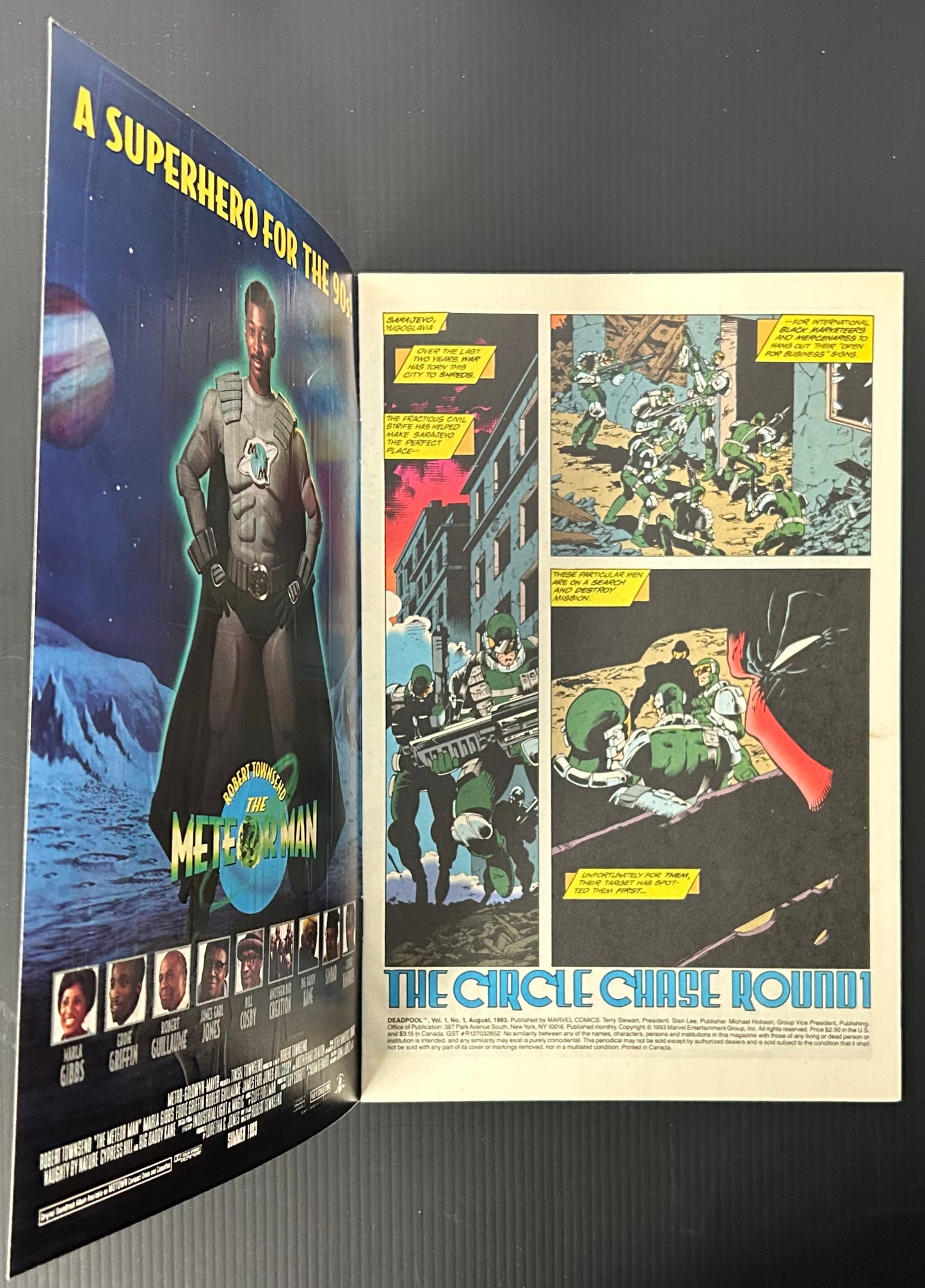🔑 DEADPOOL: THE CIRCLE CHASE #1 [MARVEL COMICS] *FIRST SOLO SERIES* 1993 NM-
