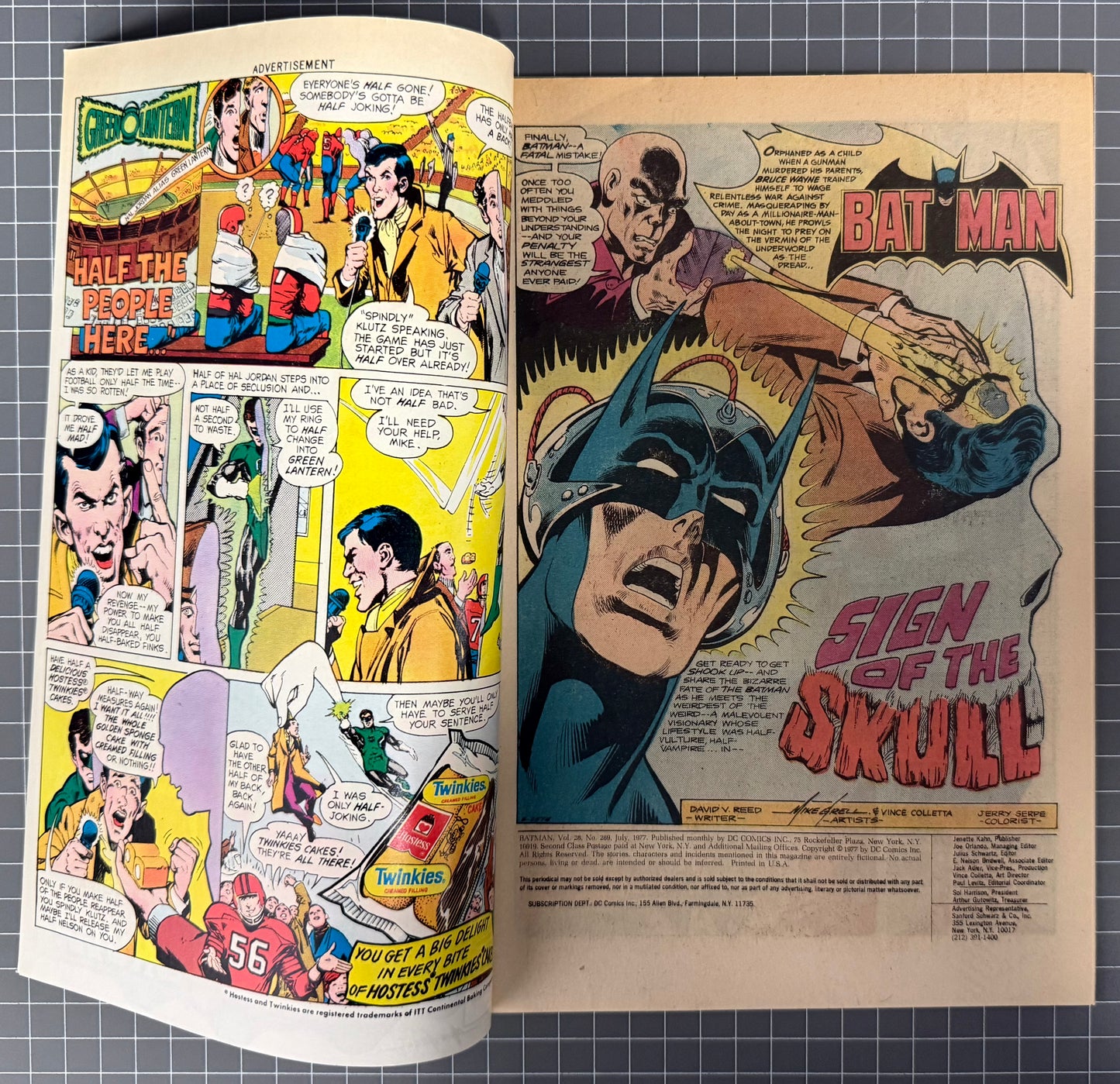 BATMAN #289 [DC COMICS] *MIKE GRELL COVER* 1977 VF