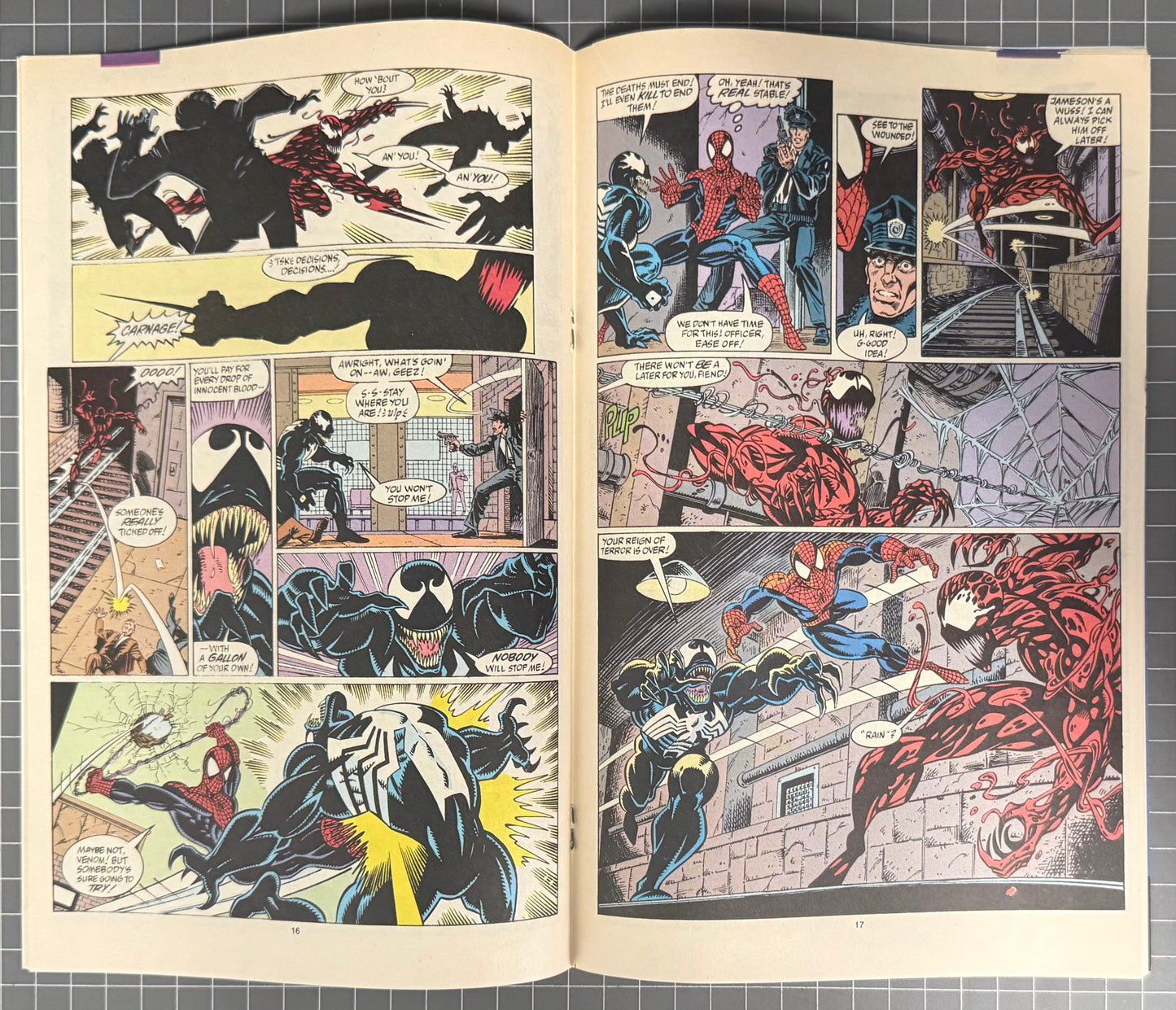 🔑 AMAZING SPIDER-MAN #363 [MARVEL COMICS] DIRECT *3RD APP. CARNAGE* 1992 VF
