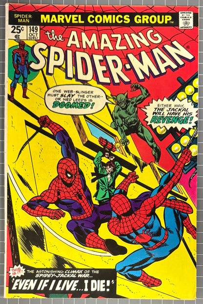 🔑 THE AMAZING SPIDER-MAN #149 [MARVEL COMICS] 1975 FN/VF