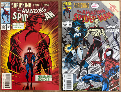 🔑 AMAZING SPIDER-MAN COMPLETE #390-397 [MARVEL COMICS] LOT 10 DIRECT HIGH GRADE