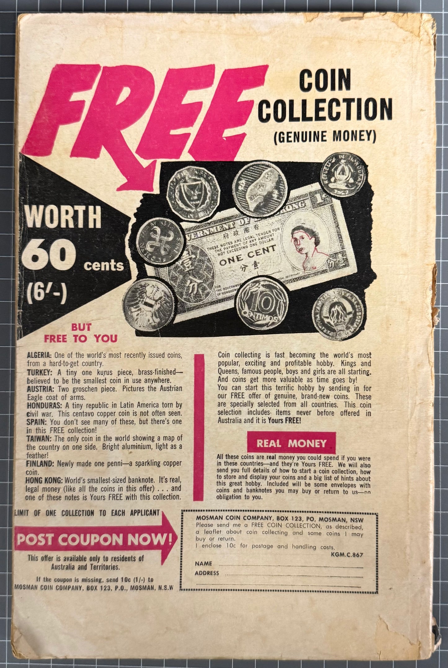 COLOSSAL COMIC #42 [COLOUR COMICS] AUSTRALIAN DC 1967
