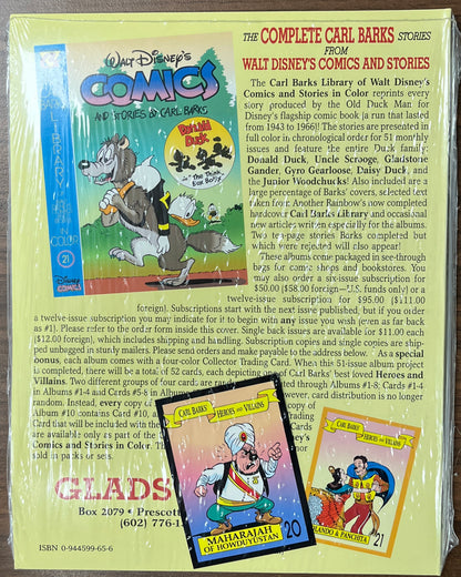The Carl Barks Library of Walt Disney's Comics and Stories in Color #20 + Trading Card 1993