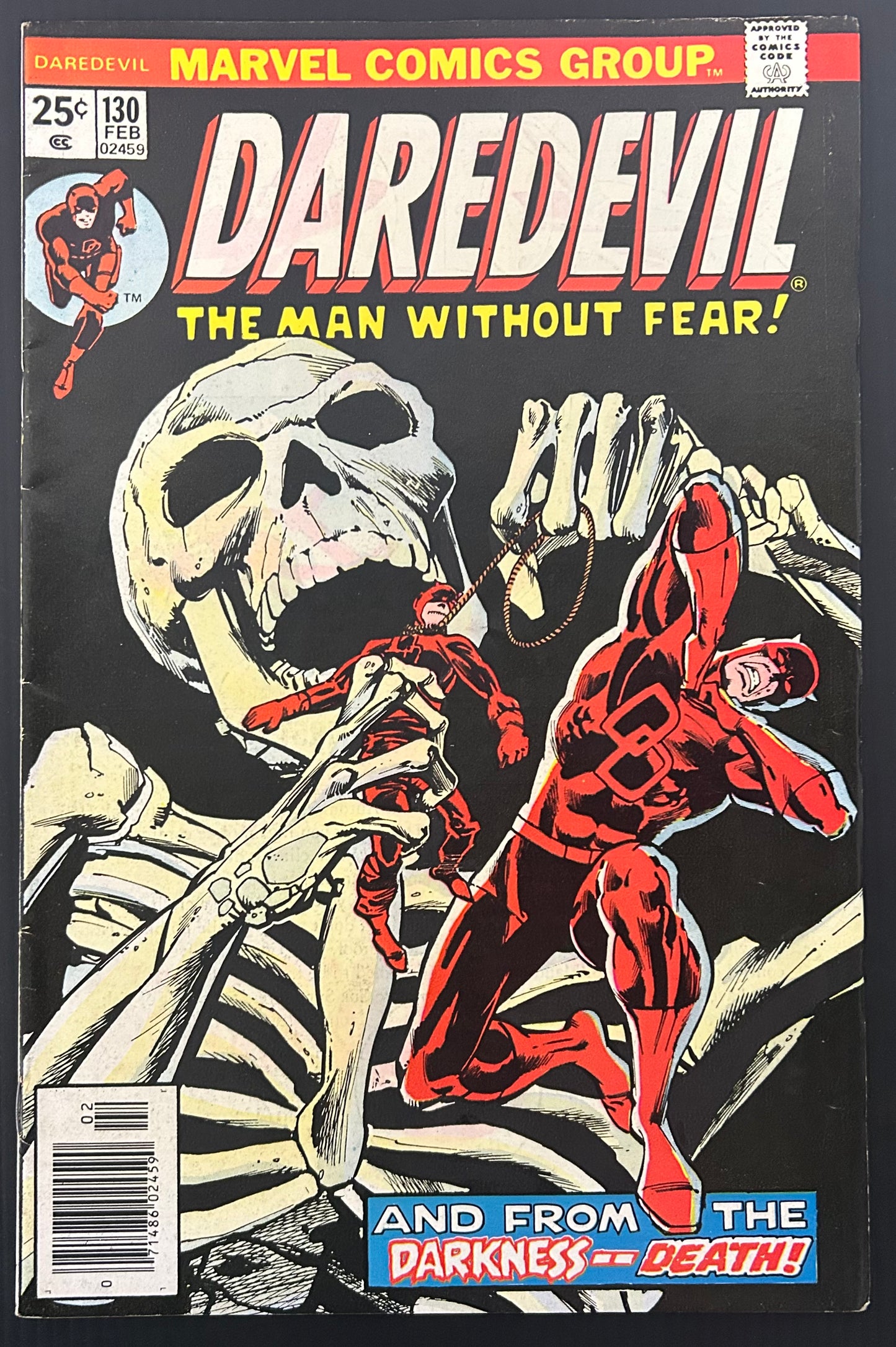 DAREDEVIL #130 [MARVEL COMICS] DIRECT 1976 FN/VF