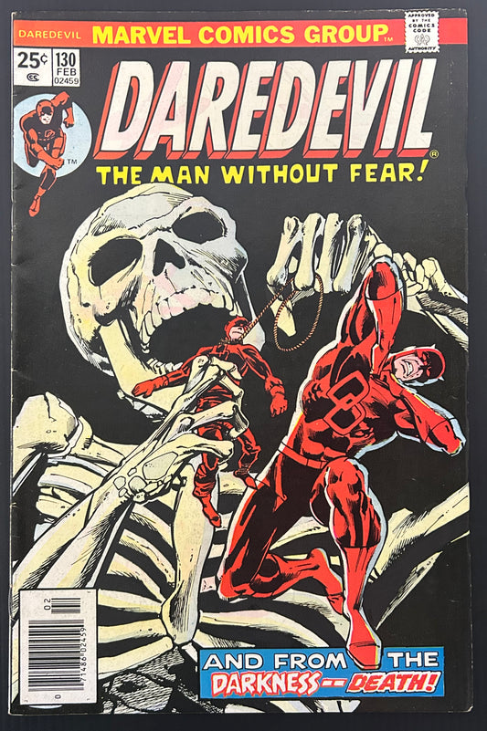 DAREDEVIL #130 [MARVEL COMICS] DIRECT 1976 FN/VF