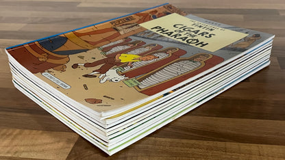 Hergé: Tintin Lot of 11 Joy Street Little Brown PBs, American Eds 1970s