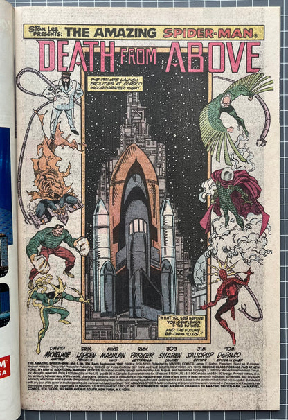 THE AMAZING SPIDER-MAN #338 [MARVEL COMICS] DIRECT 1990 VF+