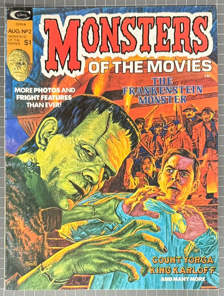 MONSTERS OF THE MOVIES #2 [MARVEL] HORROR MAGAZINE 1974 VG/FN