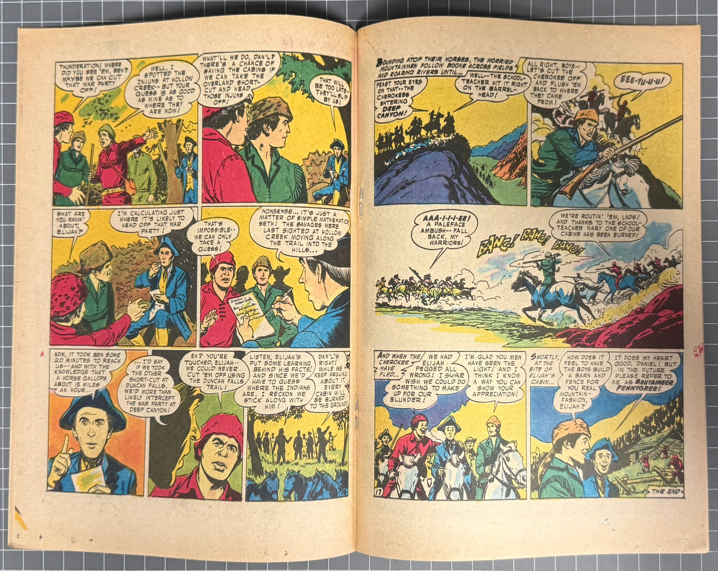 DAVY CROCKETT AND THE FRONTIER FIGHTERS #12 [COLOUR COMICS] AUSTRALIAN 1956