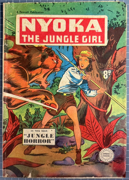 NYOKA THE JUNGLE GIRL #36 (LARRY CLELAND) AUSTRALIAN PRE-DECIMAL COMIC 1952
