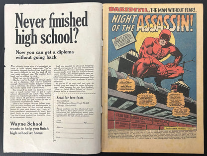 DAREDEVIL #84 [MARVEL COMICS] DIRECT 1972 GD/VG