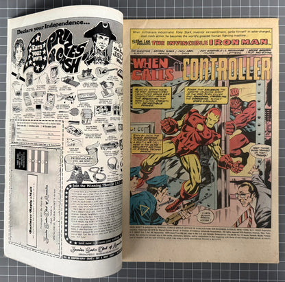 THE INVINCIBLE IRON MAN #90 [MARVEL COMICS] 1976 FN/VF