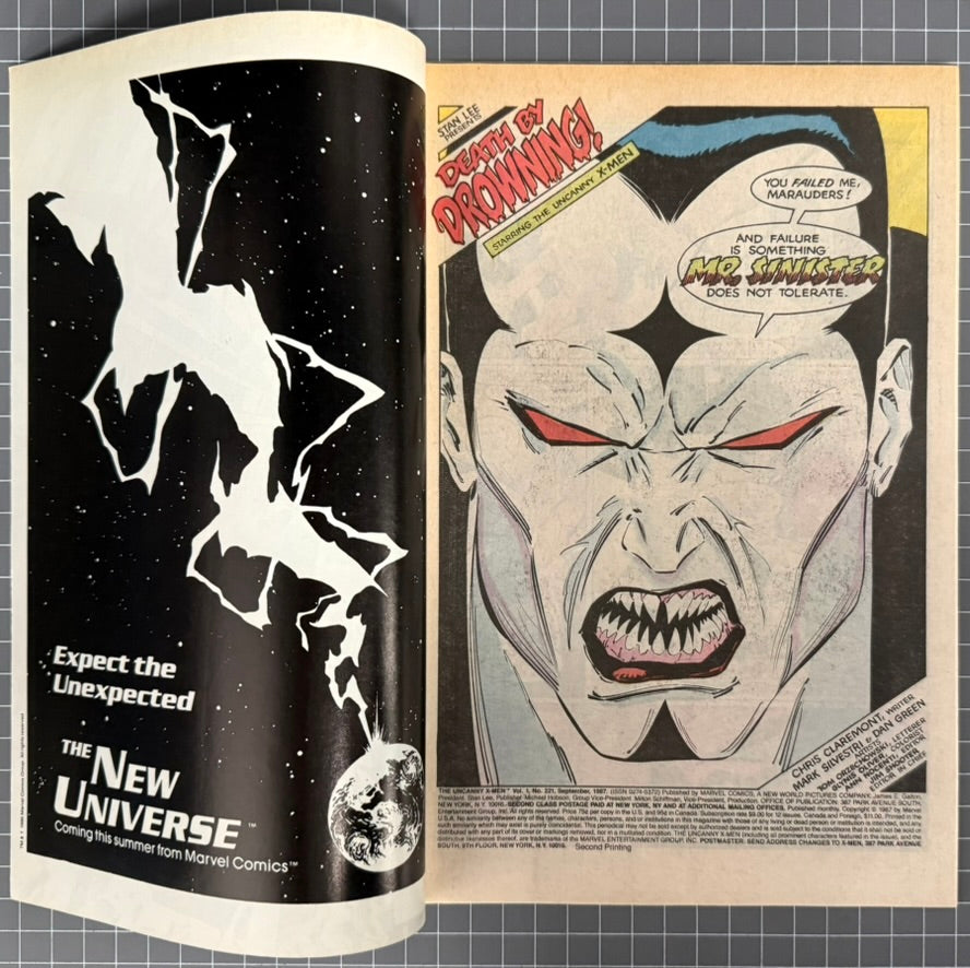 🔑 UNCANNY X-MEN CLASSIC #221 (MARVEL SO MUCH FUN) COMIC *1ST MR SINISTER* 1987