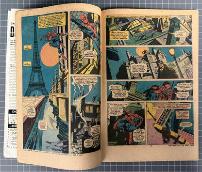🔑 AMAZING SPIDER-MAN #143 [MARVEL COMICS] *1ST APP. CYCLONE* 1975 VG+