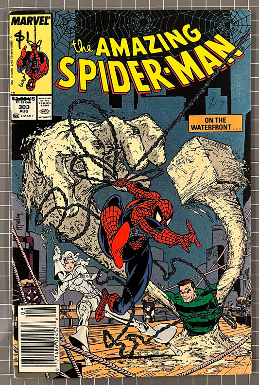 🔑 AMAZING SPIDER-MAN #303 [MARVEL COMICS] *TODD MCFARLANE COVER* 1988 FN