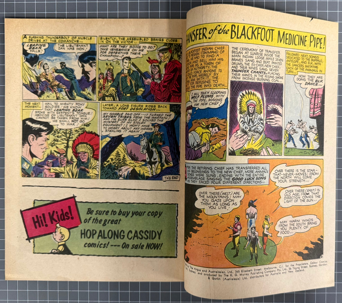 DAVY CROCKETT AND THE FRONTIER FIGHTERS #15 [COLOUR COMICS] AUSTRALIAN 1957