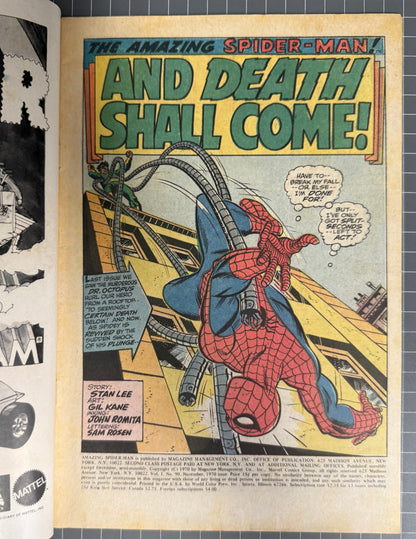 🔑 THE AMAZING SPIDER-MAN #90 [MARVEL COMICS] *DEATH CAPT. GEORGE STACY* 1970 GD
