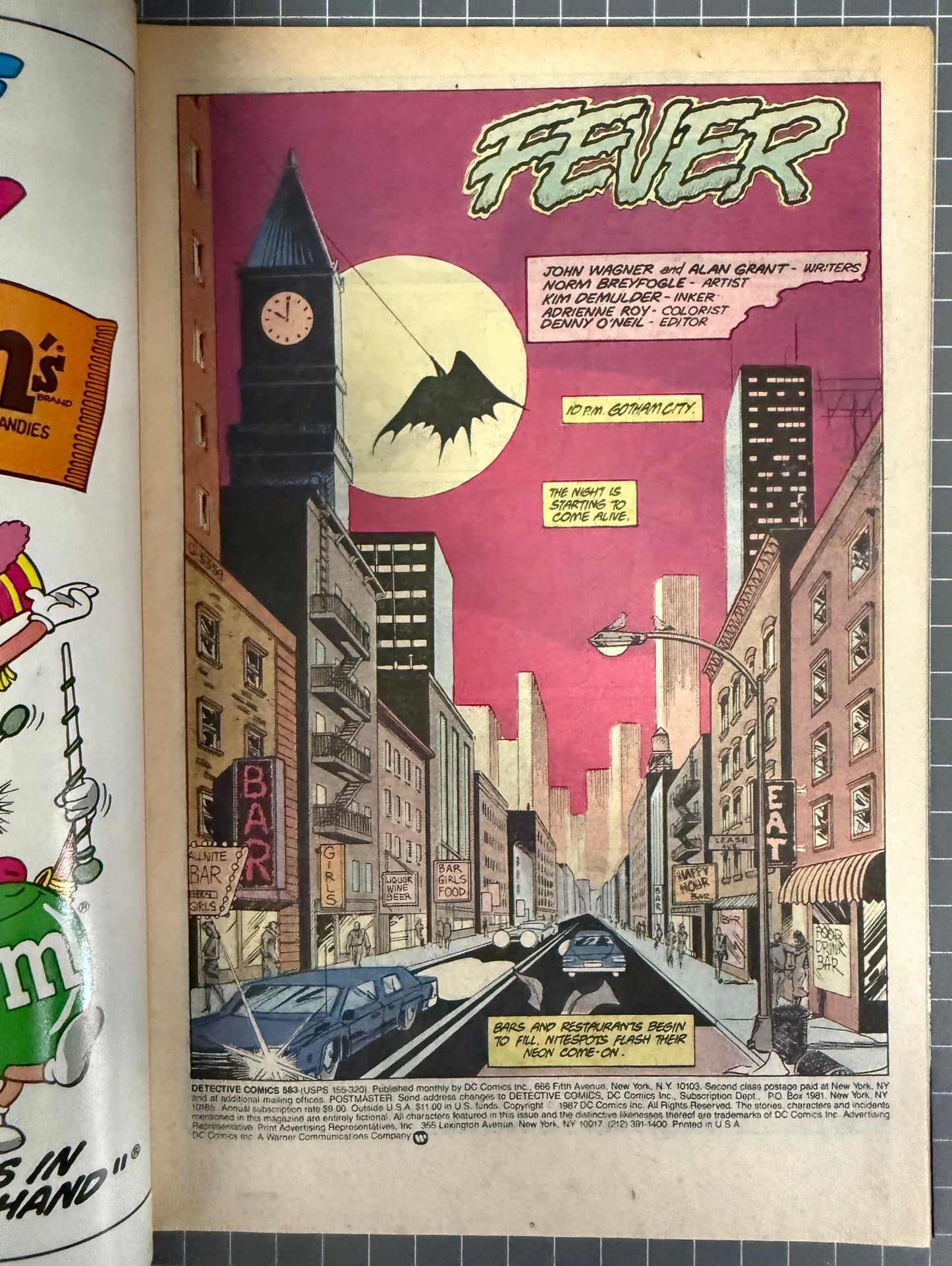 🔑 DETECTIVE COMICS #583 [DC COMICS] *1ST APP. SCARFACE & VENTRILOQUIST* 1988 FN/VF