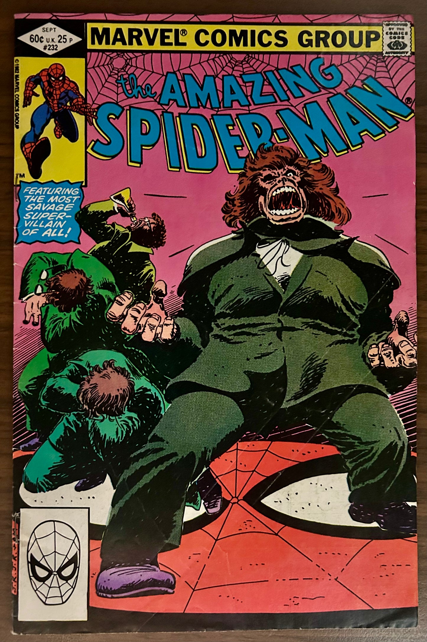 THE AMAZING SPIDER-MAN #232 [MARVEL COMICS] DIRECT 1982 VG