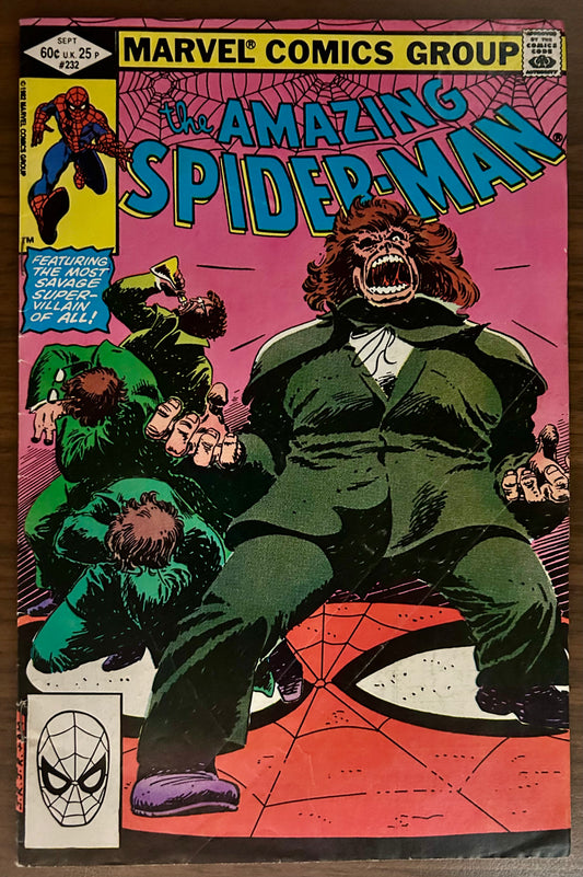 THE AMAZING SPIDER-MAN #232 [MARVEL COMICS] DIRECT 1982 VG