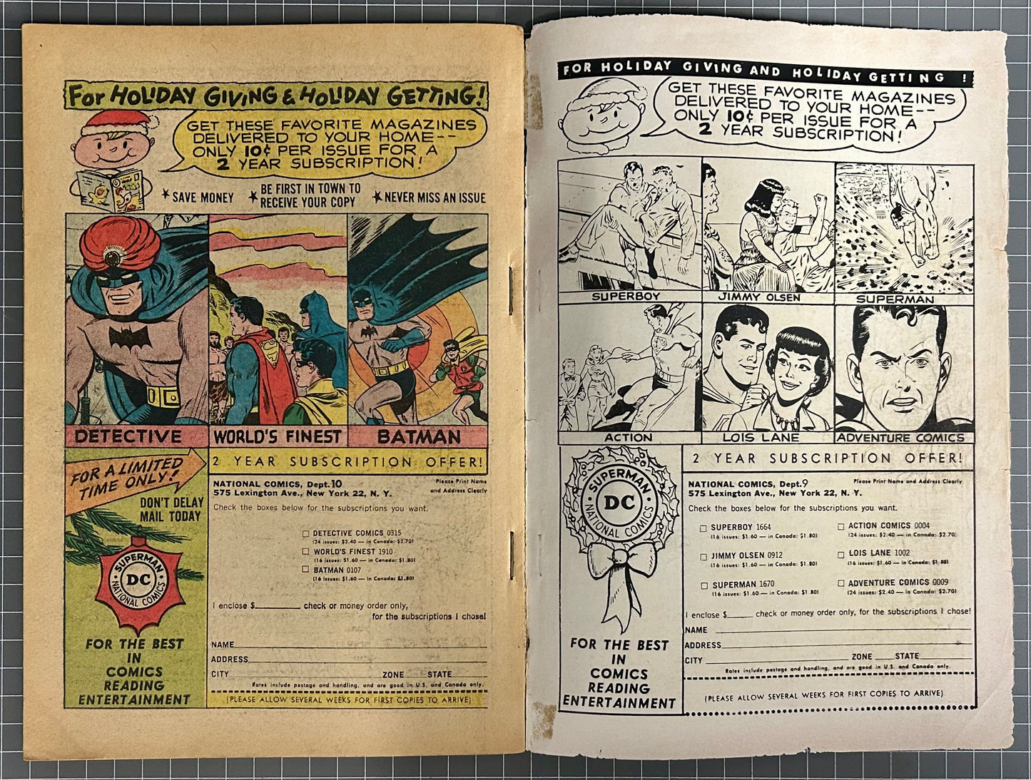 GIANT BATMAN ANNUAL #6 [DC COMICS] DIRECT 1963-1964 GD