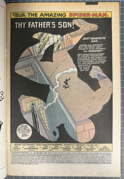 THE AMAZING SPIDER-MAN #286 [MARVEL COMICS] DIRECT *GANG WAR PART 3* 1987 FN