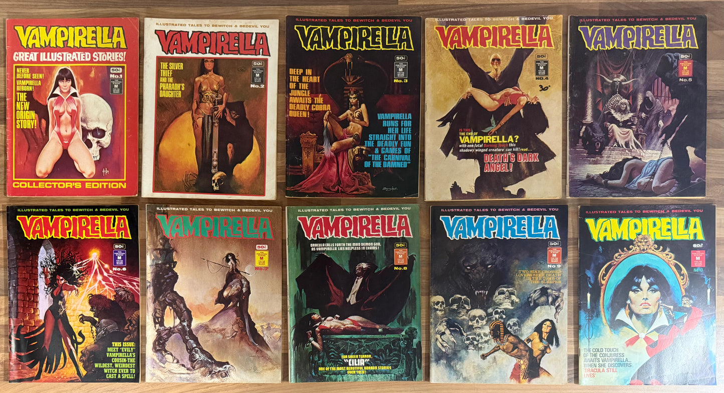 VAMPIRELLA COMPLETE SET #1-54 [MURRAY] AUSTRALIAN HORROR COMIC MAGAZINE 1974-78