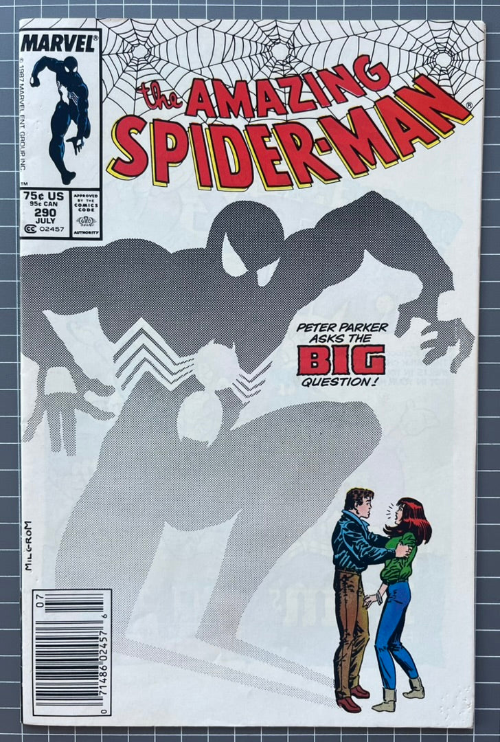 🔑 THE AMAZING SPIDER-MAN #290 [MARVEL COMICS] NEWSSTAND 1987 FN