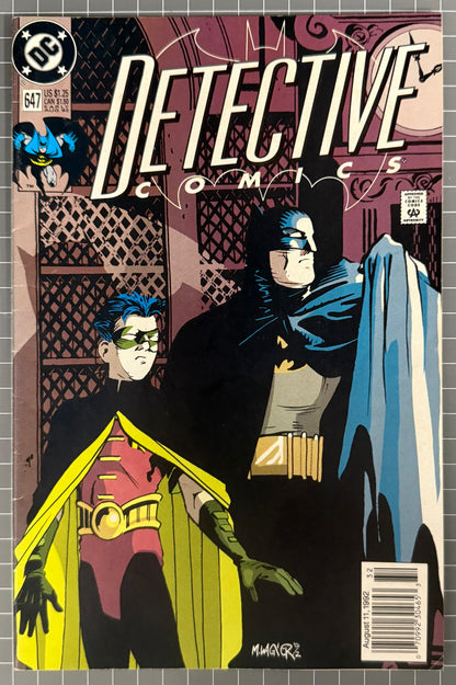 🔑 DETECTIVE COMICS #647 [DC COMICS] NEWSSTAND *1ST APP. SPOILER* 1992 VF-