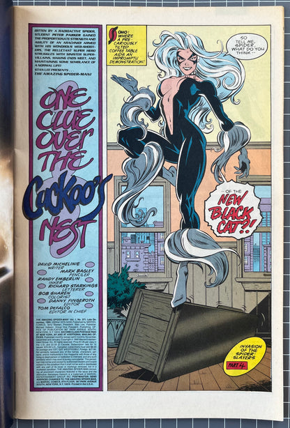 THE AMAZING SPIDER-MAN #371 [MARVEL COMICS] *PART 4 SPIDER-SLAYERS* 1992 VF-