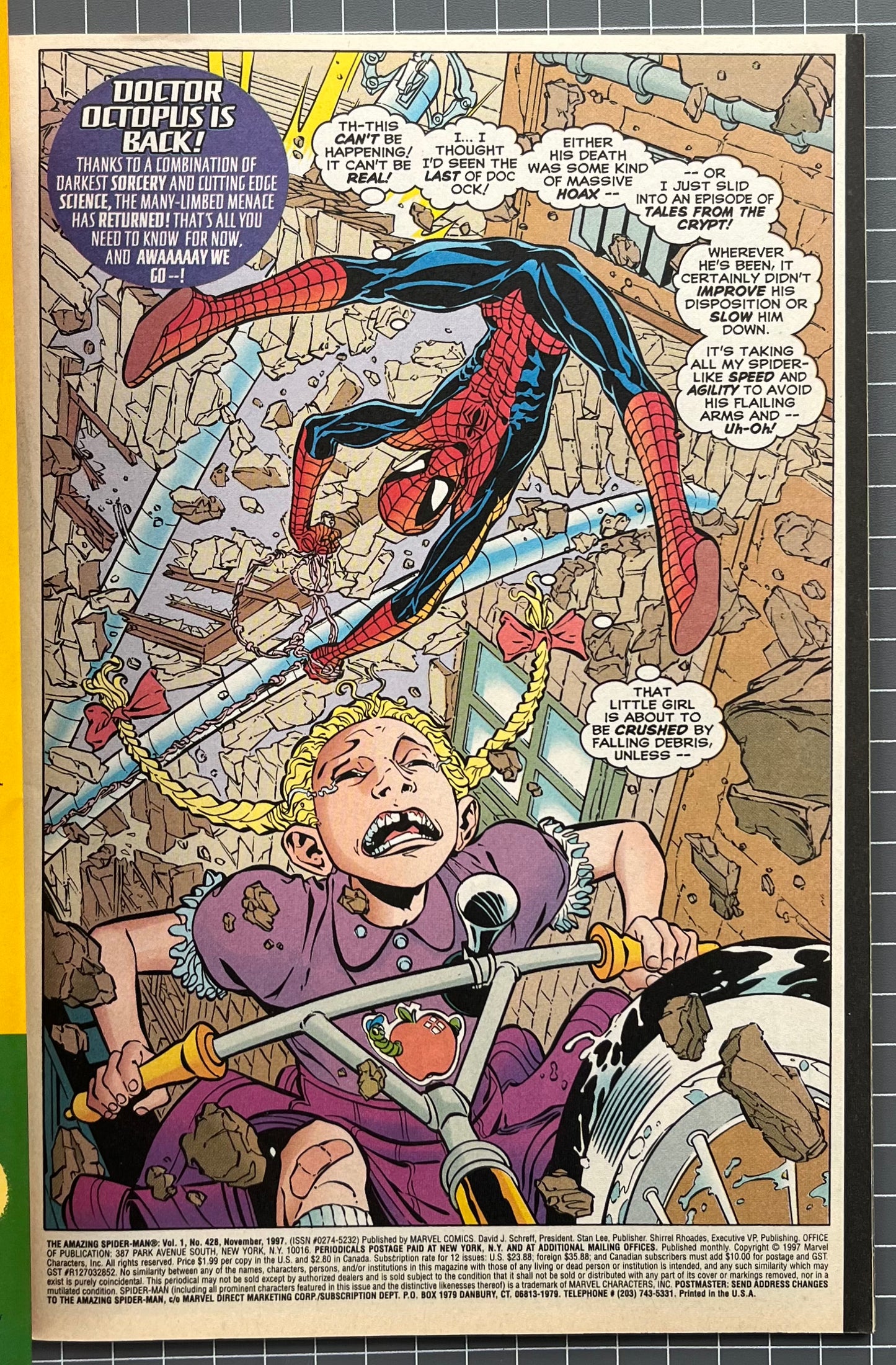 THE AMAZING SPIDER-MAN #428 [MARVEL COMICS] DIRECT 1997 VF