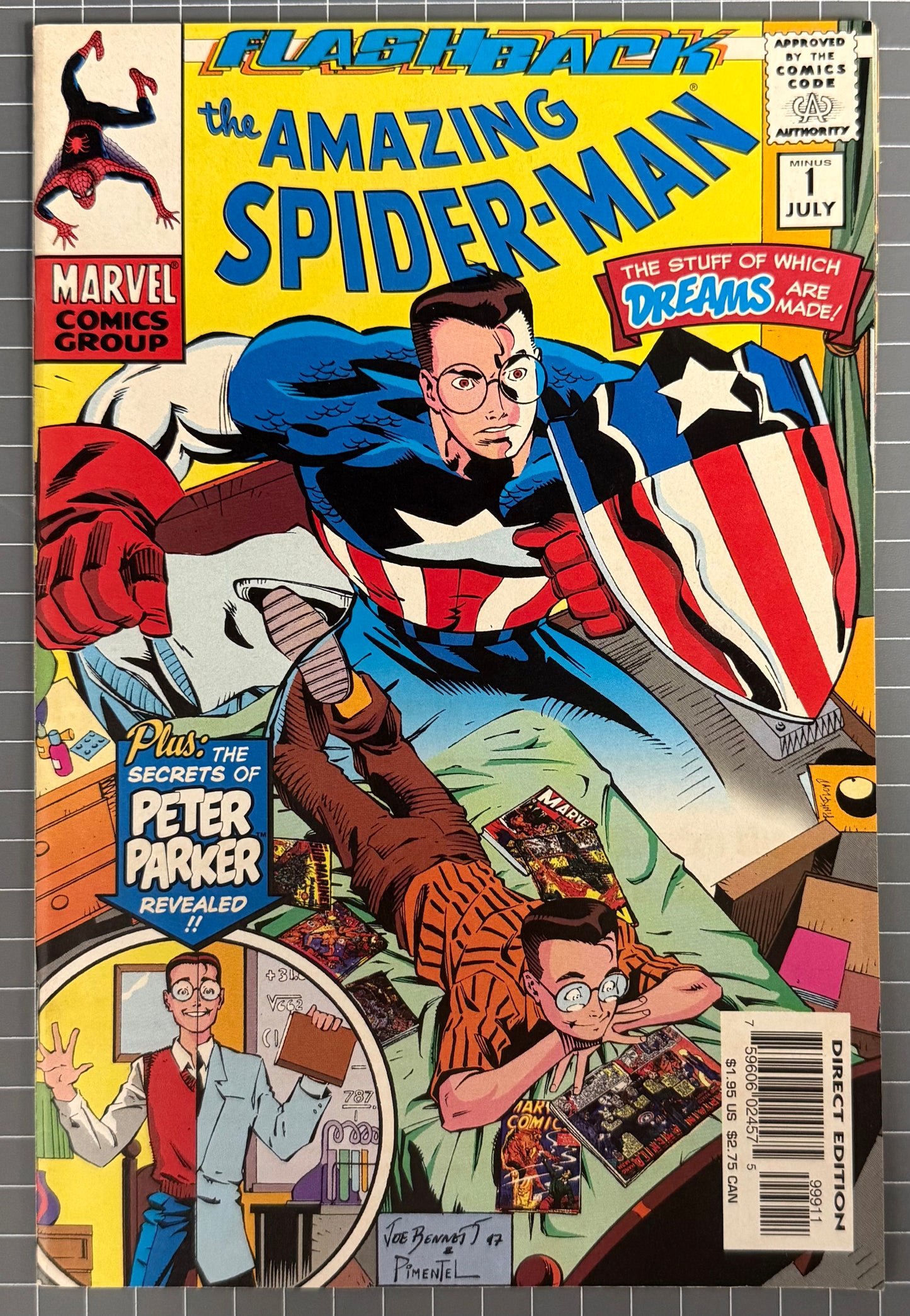 THE AMAZING SPIDER-MAN #-1 FLASHBACK [MARVEL COMICS] DIRECT 1997 VF/NM