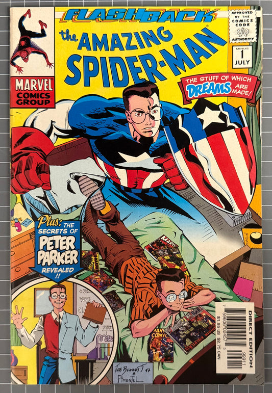 THE AMAZING SPIDER-MAN #-1 FLASHBACK [MARVEL COMICS] DIRECT 1997 VF/NM