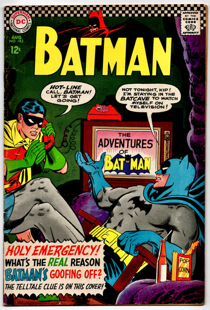 🔑 BATMAN #183 [DC] COMIC ***2ND APP. POISON IVY*** 1966 VG/FN