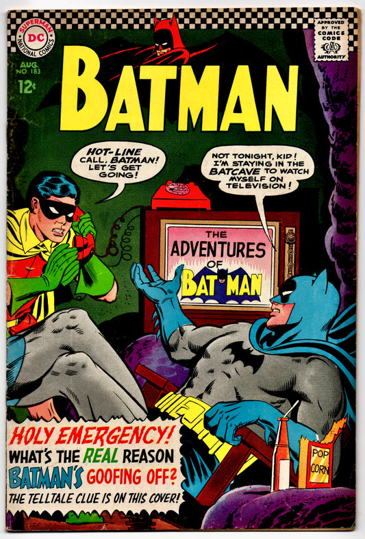 🔑 BATMAN #183 [DC] COMIC ***2ND APP. POISON IVY*** 1966 VG/FN